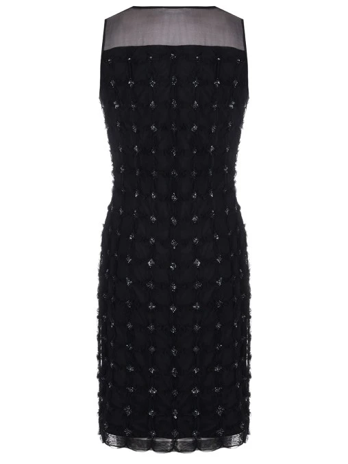 Платье с бисером и пайетками MARINA RINALDI