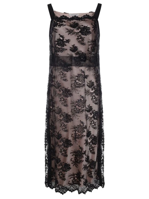 Платье с кружевом MARINA RINALDI