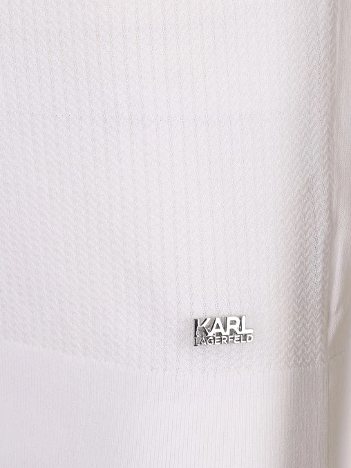 Поло хлопковое KARL LAGERFELD