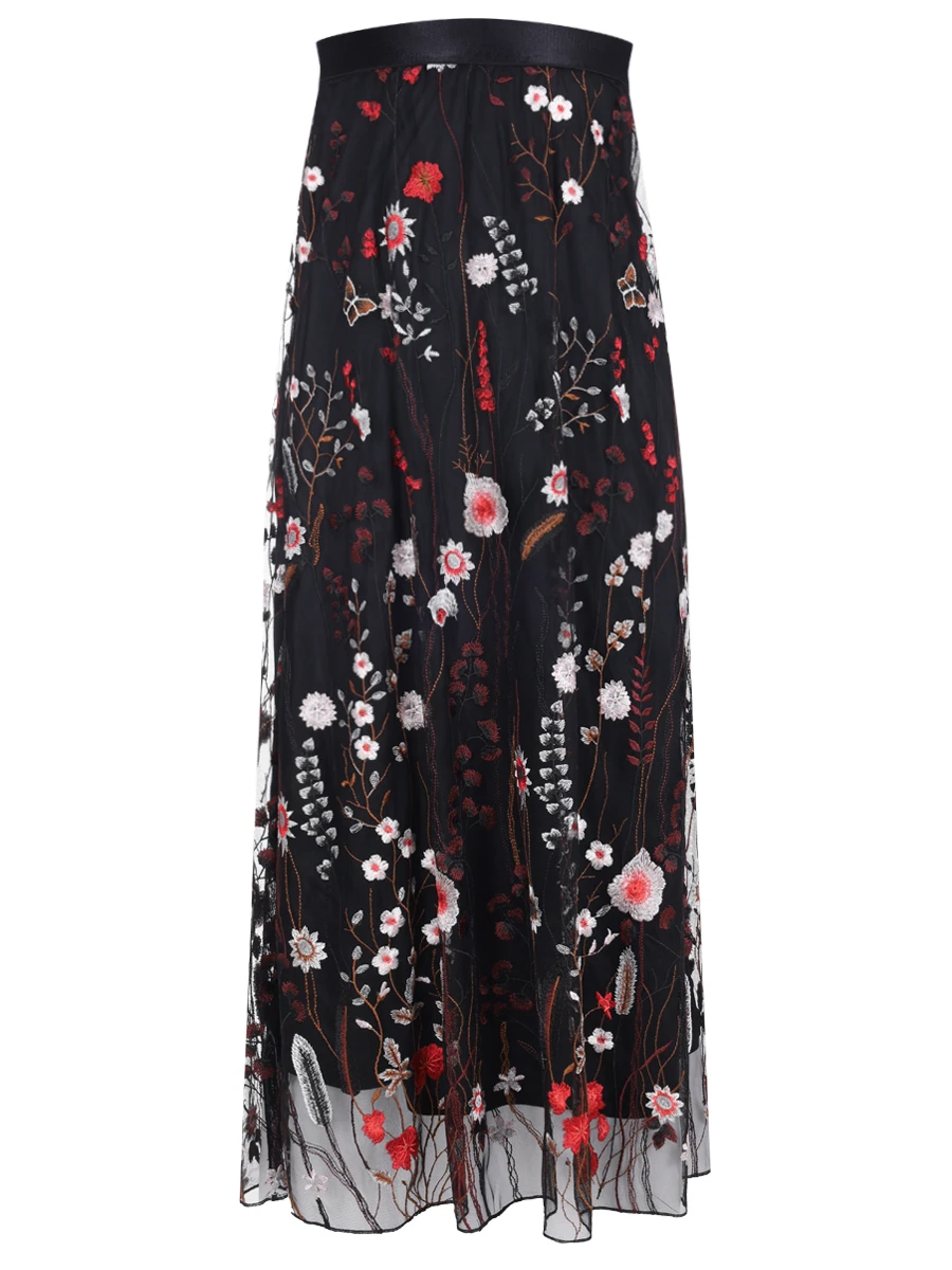 Юбка с вышивкой