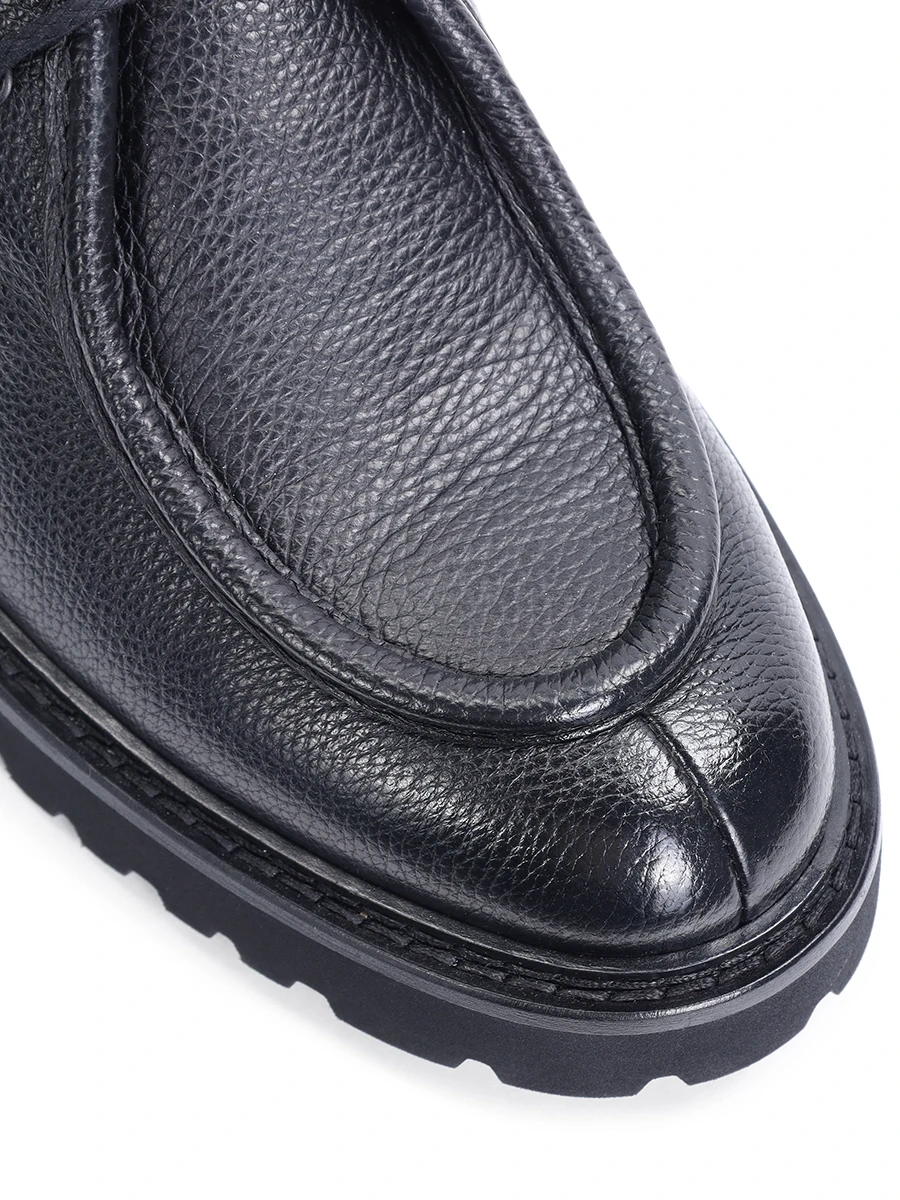 Дерби кожаные на меху