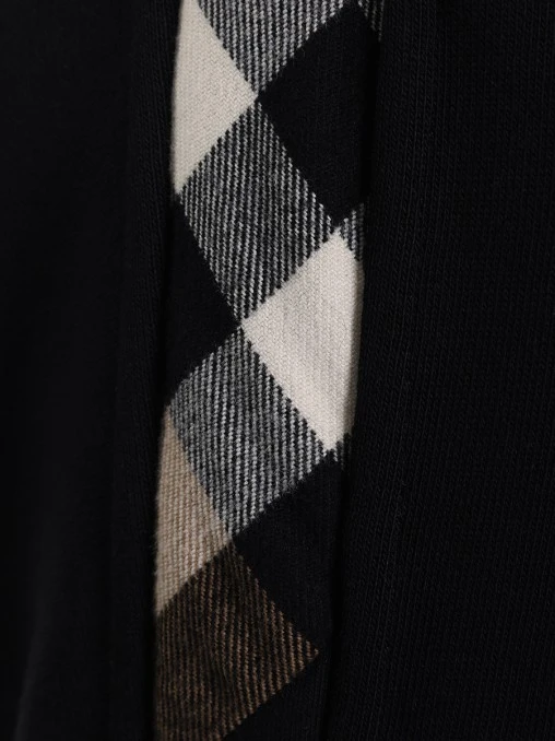 Брюки хлопковые с лампасами BURBERRY