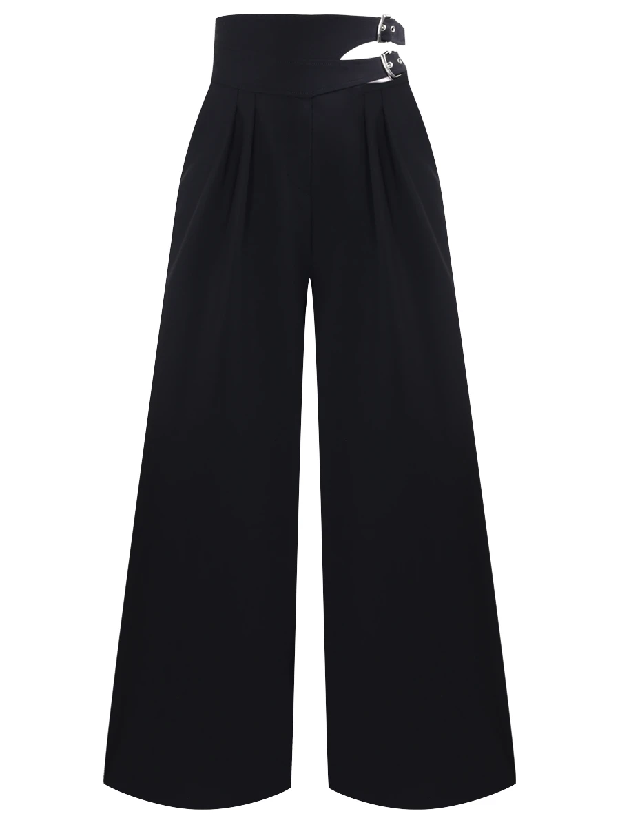 Брюки-палаццо шерстяные