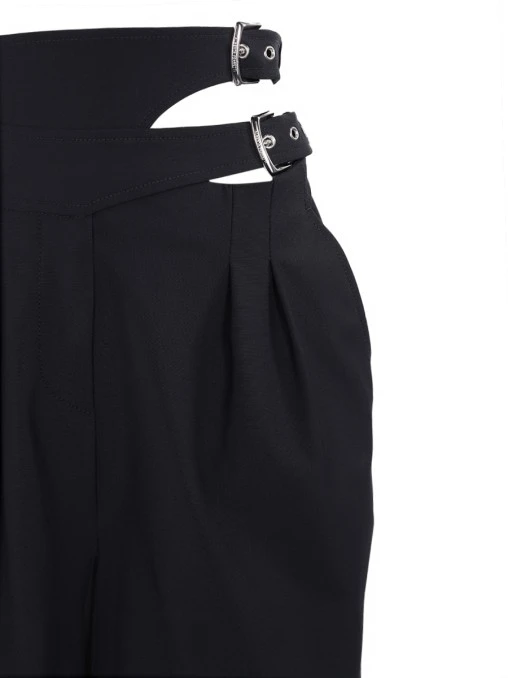 Брюки-палаццо шерстяные ALBERTA FERRETTI