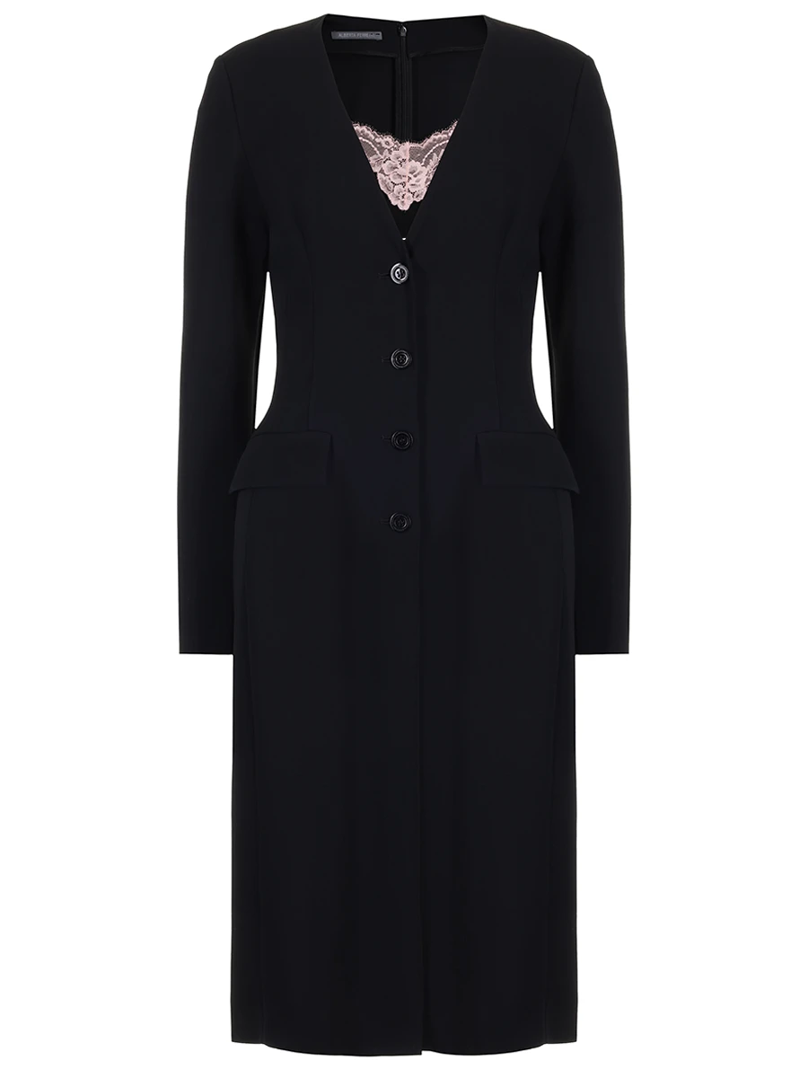 Платье-халат однотонное