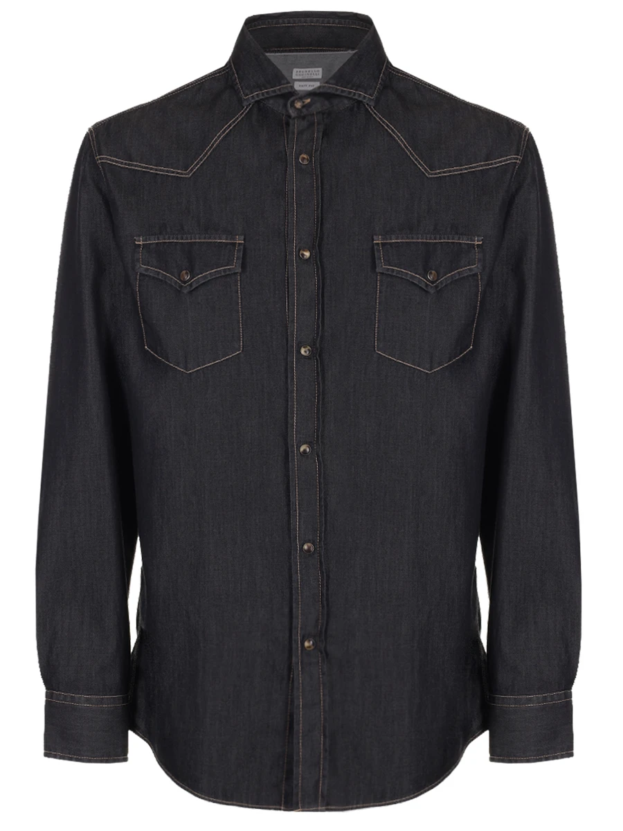 Рубашка Slim Fit джинсовая