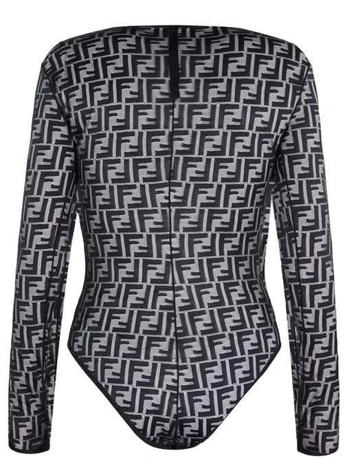 Боди с принтом FENDI