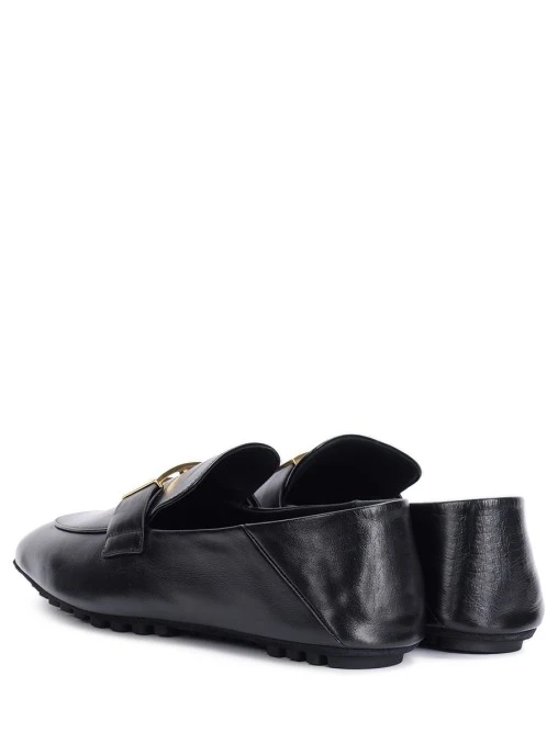 Мокасины кожаные FENDI