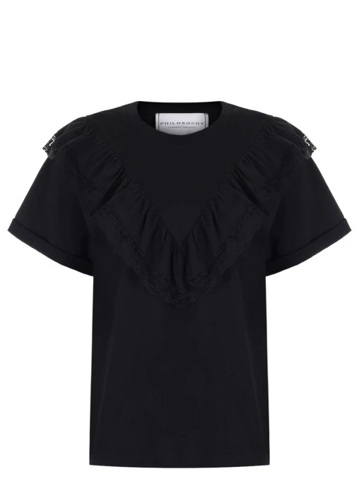 Футболка хлопковая PHILOSOPHY DI LORENZO SERAFINI