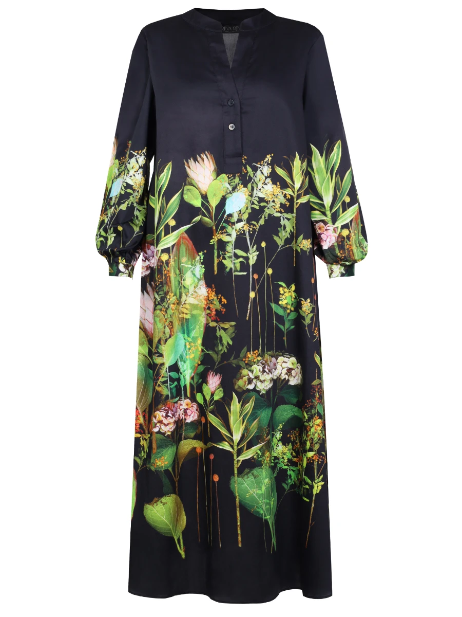 Платье хлопковое с принтом