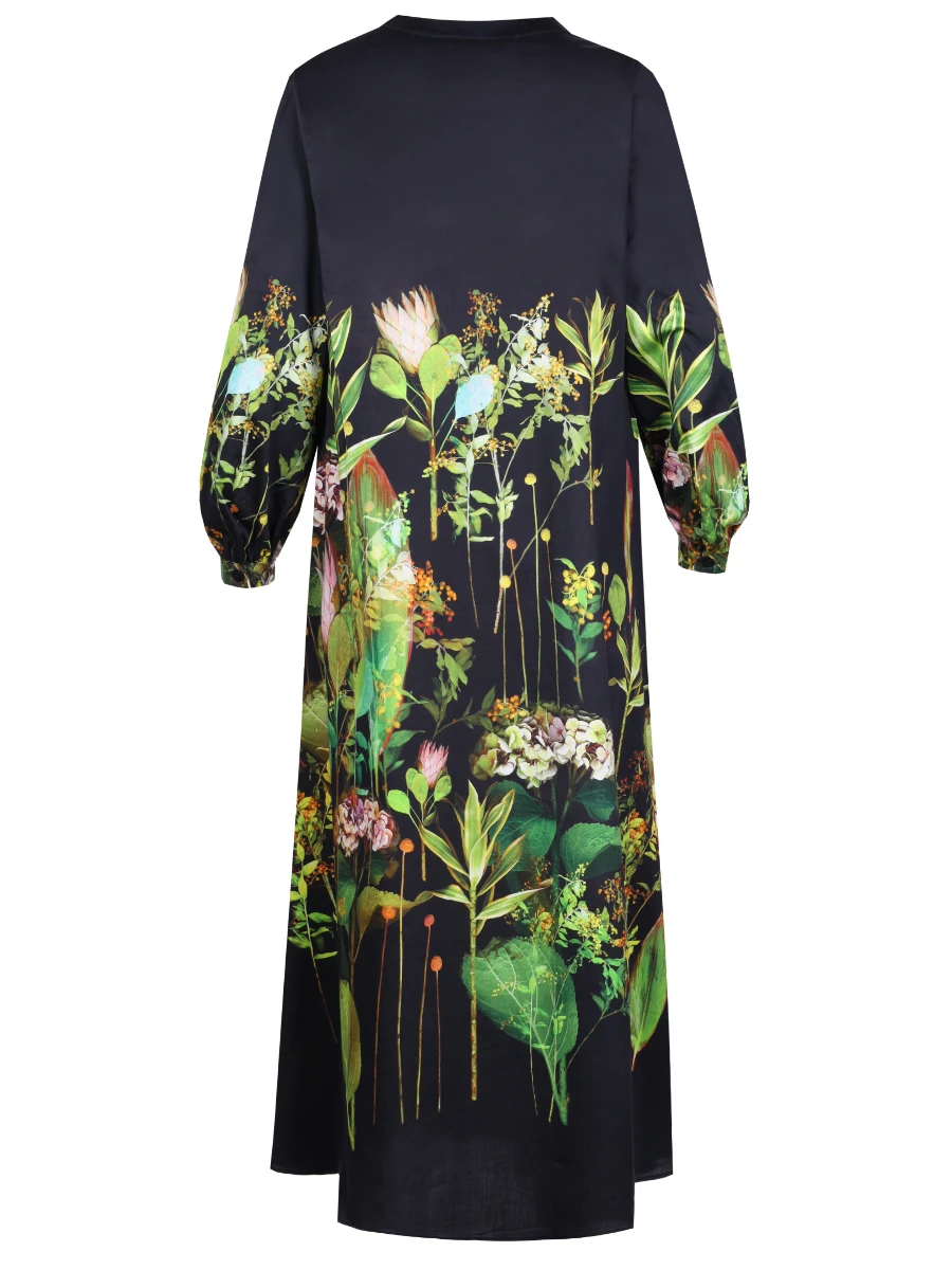 Платье хлопковое с принтом