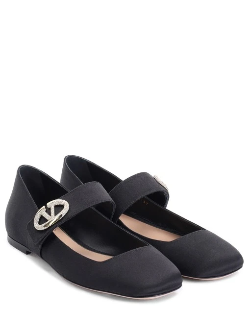 Балетки атласные VALENTINO