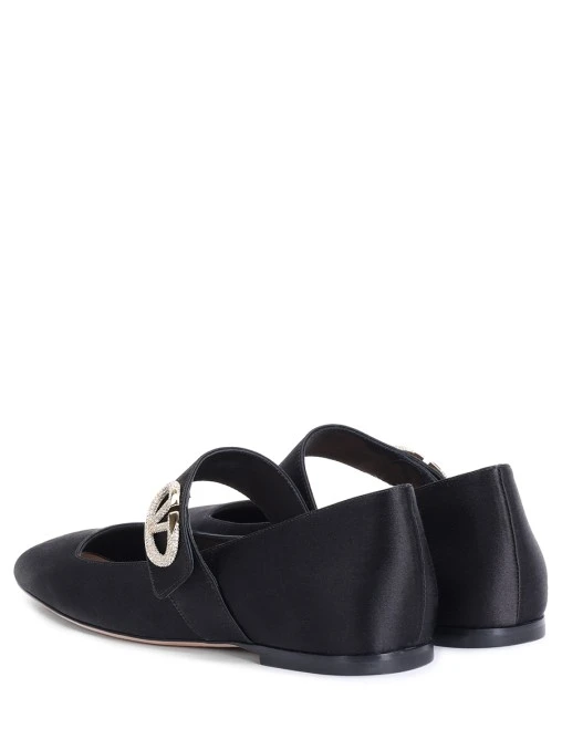 Балетки атласные VALENTINO