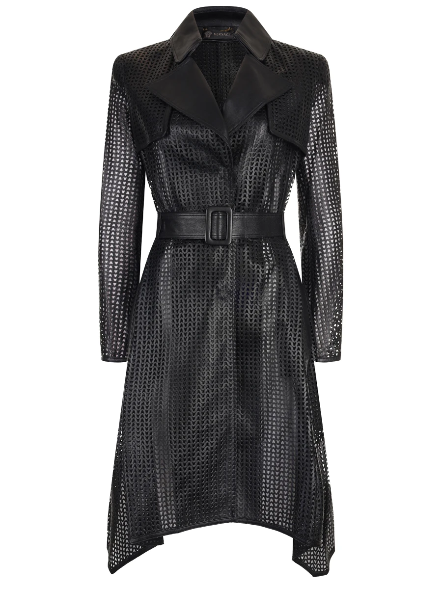 Плащ кожаный