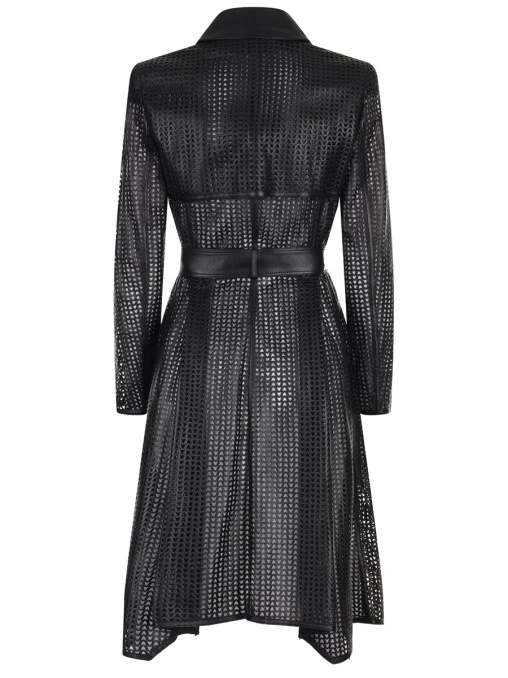 Плащ кожаный VERSACE