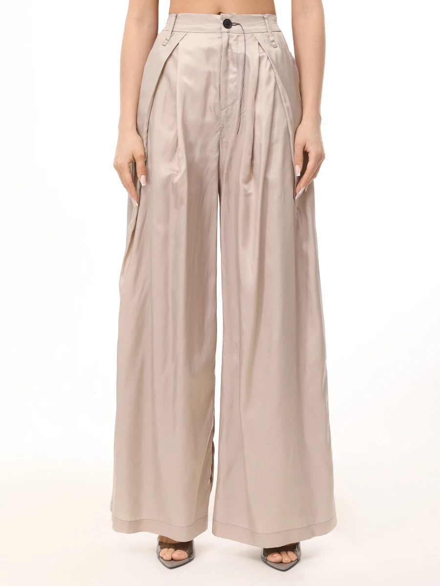 Брюки однотонные