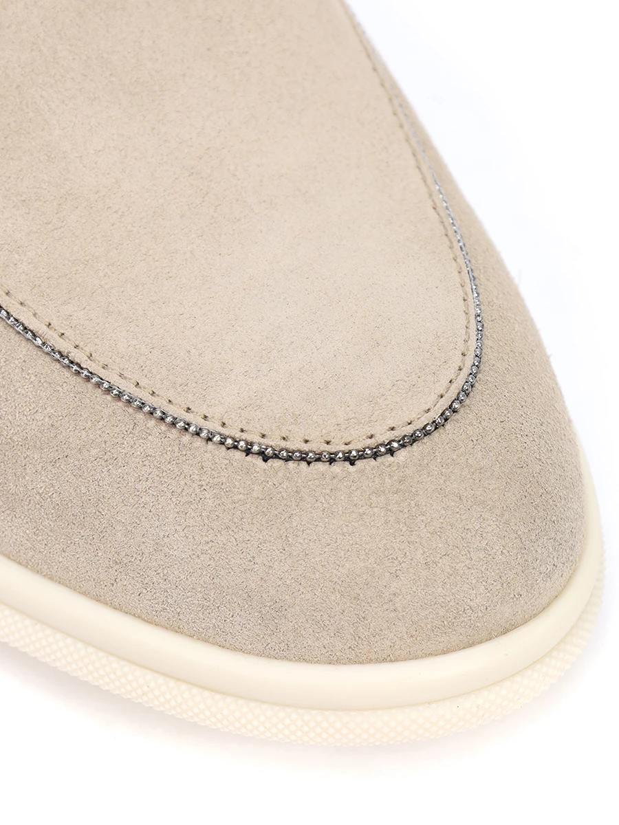 Лоферы замшевые