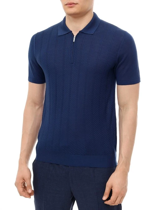 Поло шелковое BERTOLO LUXURY MENSWEAR