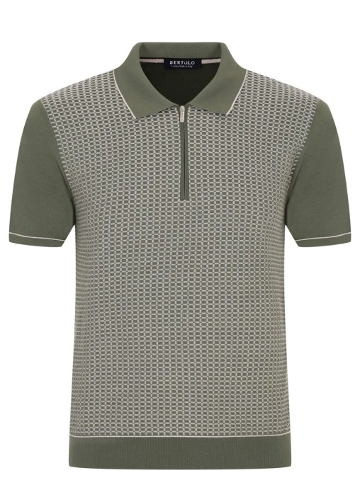 Поло хлопковое BERTOLO LUXURY MENSWEAR