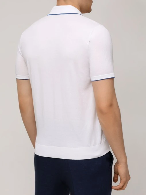 Поло хлопковое BERTOLO LUXURY MENSWEAR