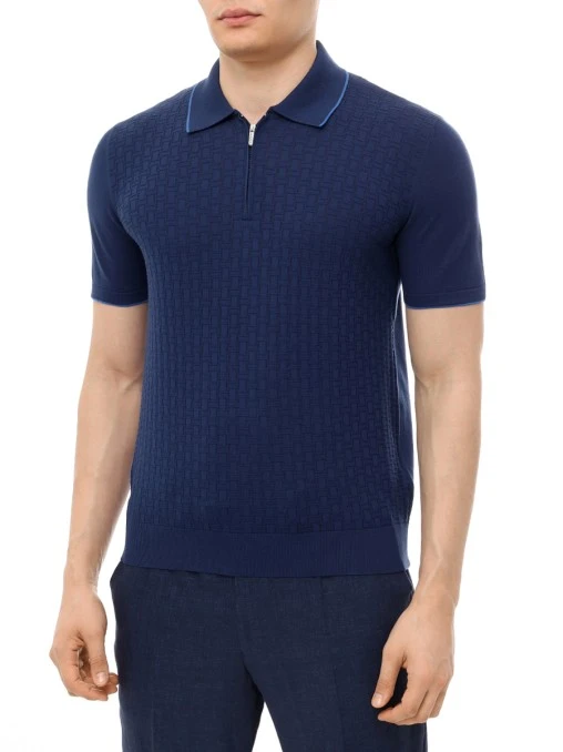 Поло хлопковое BERTOLO LUXURY MENSWEAR
