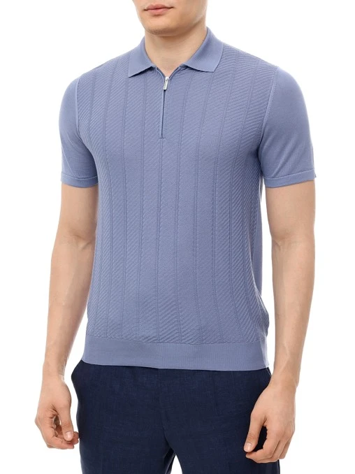 Поло шелковое BERTOLO LUXURY MENSWEAR