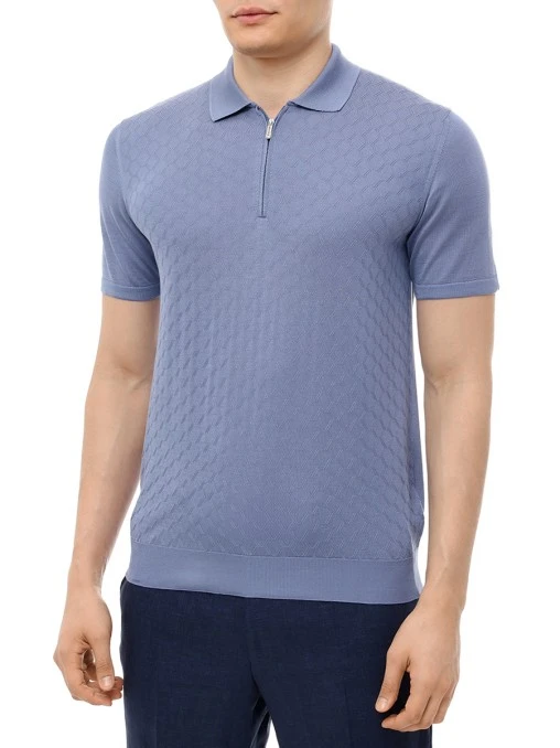 Поло шелковое BERTOLO LUXURY MENSWEAR