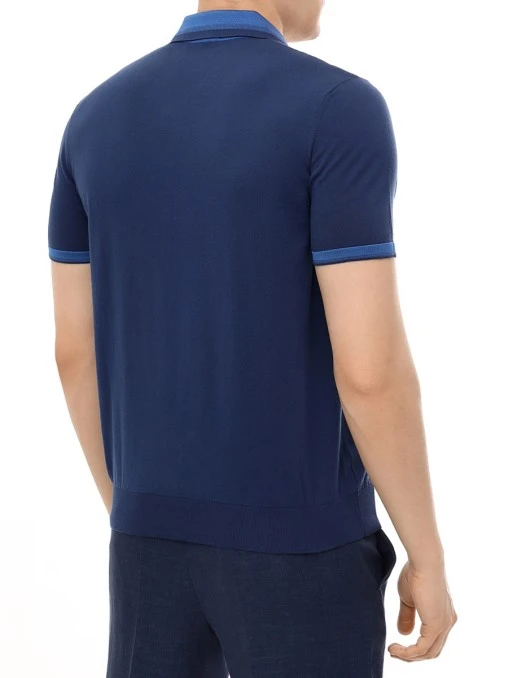 Поло хлопковое BERTOLO LUXURY MENSWEAR