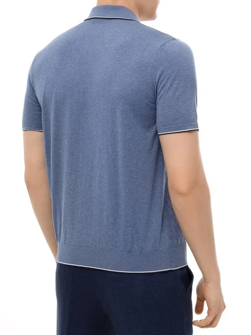Поло хлопковое BERTOLO LUXURY MENSWEAR