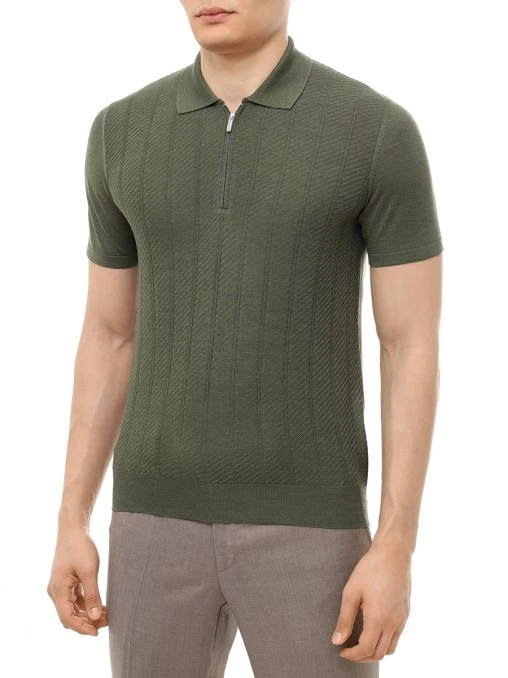 Поло шелковое BERTOLO LUXURY MENSWEAR