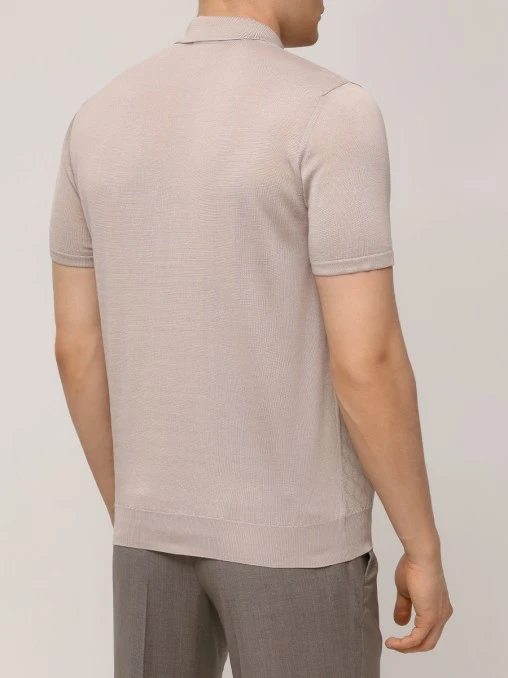 Поло шелковое BERTOLO LUXURY MENSWEAR