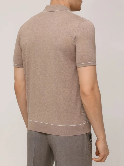 Поло хлопковое BERTOLO LUXURY MENSWEAR