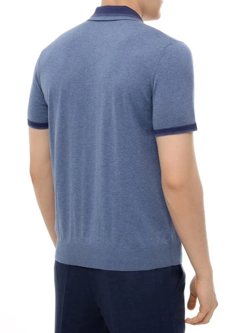 Поло хлопковое BERTOLO LUXURY MENSWEAR