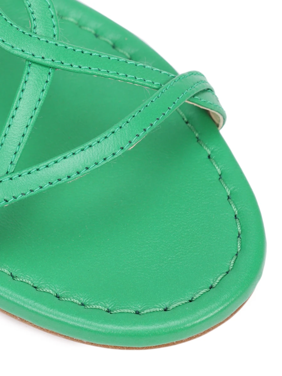 Сандалии кожаные