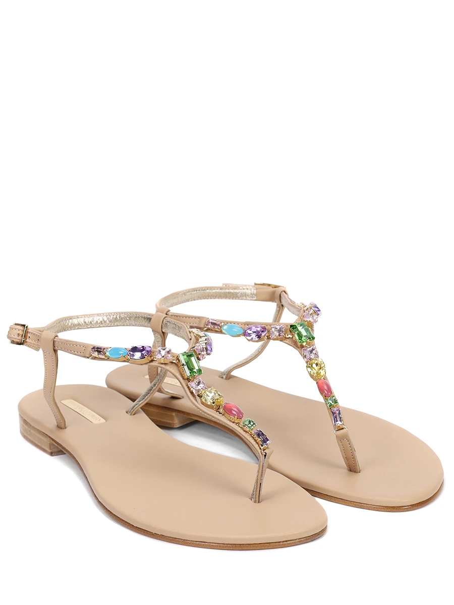 Сандалии кожаные