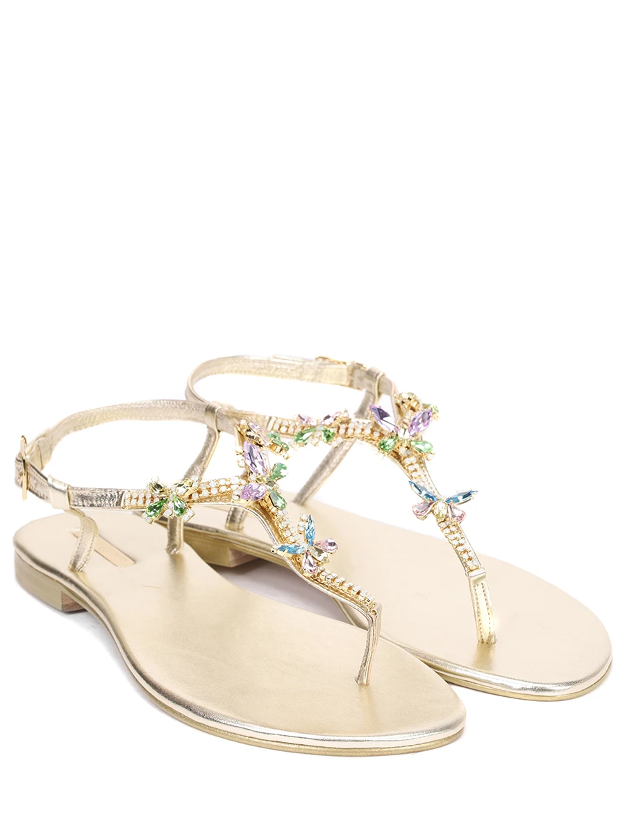 Сандалии кожаные