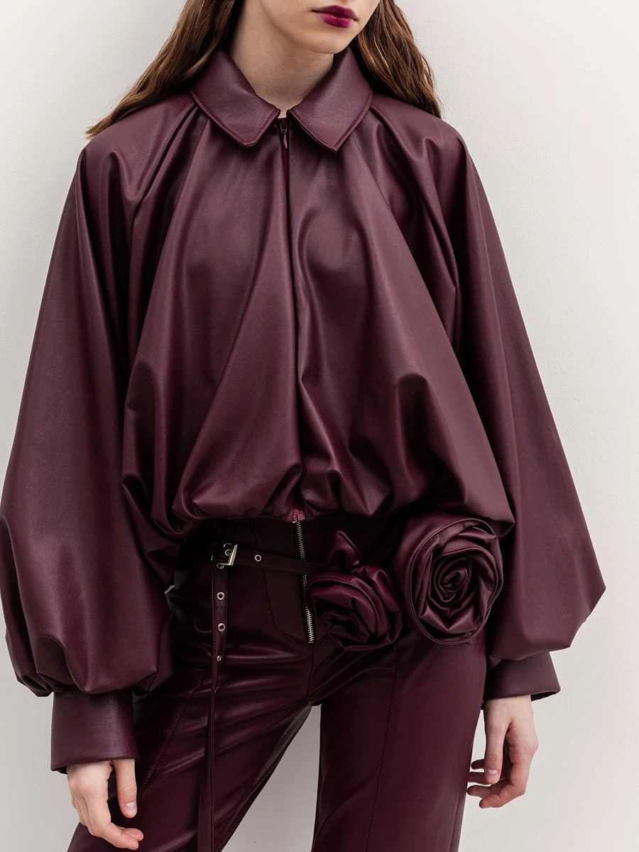 Куртка из экокожи «Эко чудо огонек»