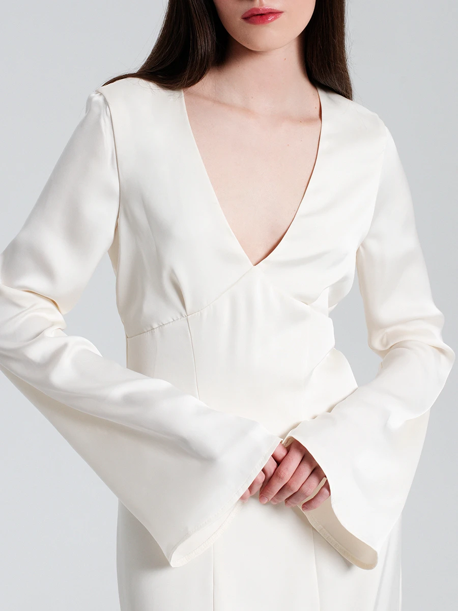 Платье однотонное «Звонкий лед»