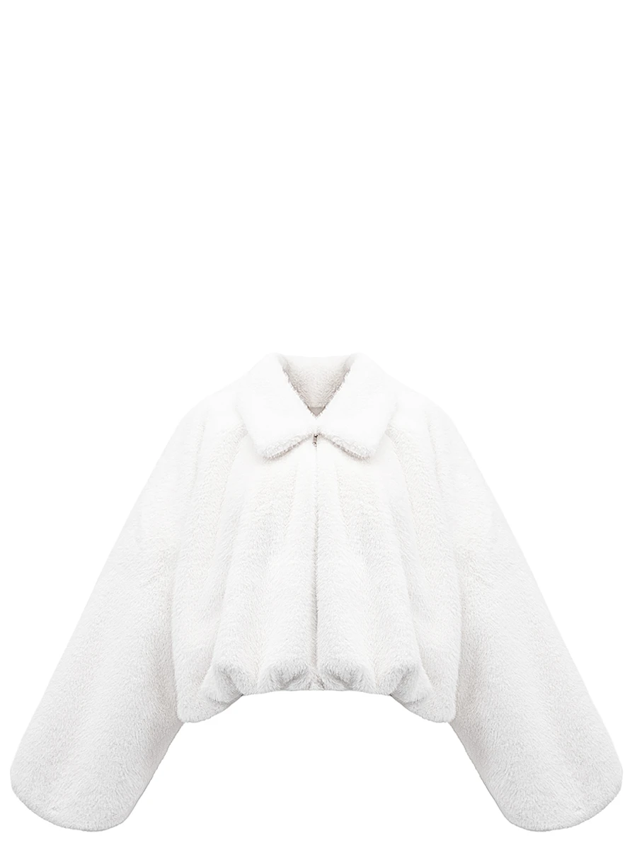 Шуба из экомеха «Подснежник»