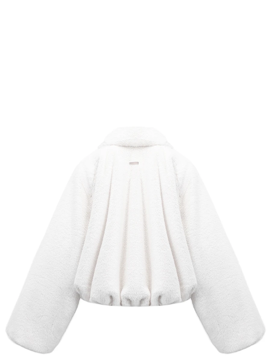 Шуба из экомеха «Подснежник»