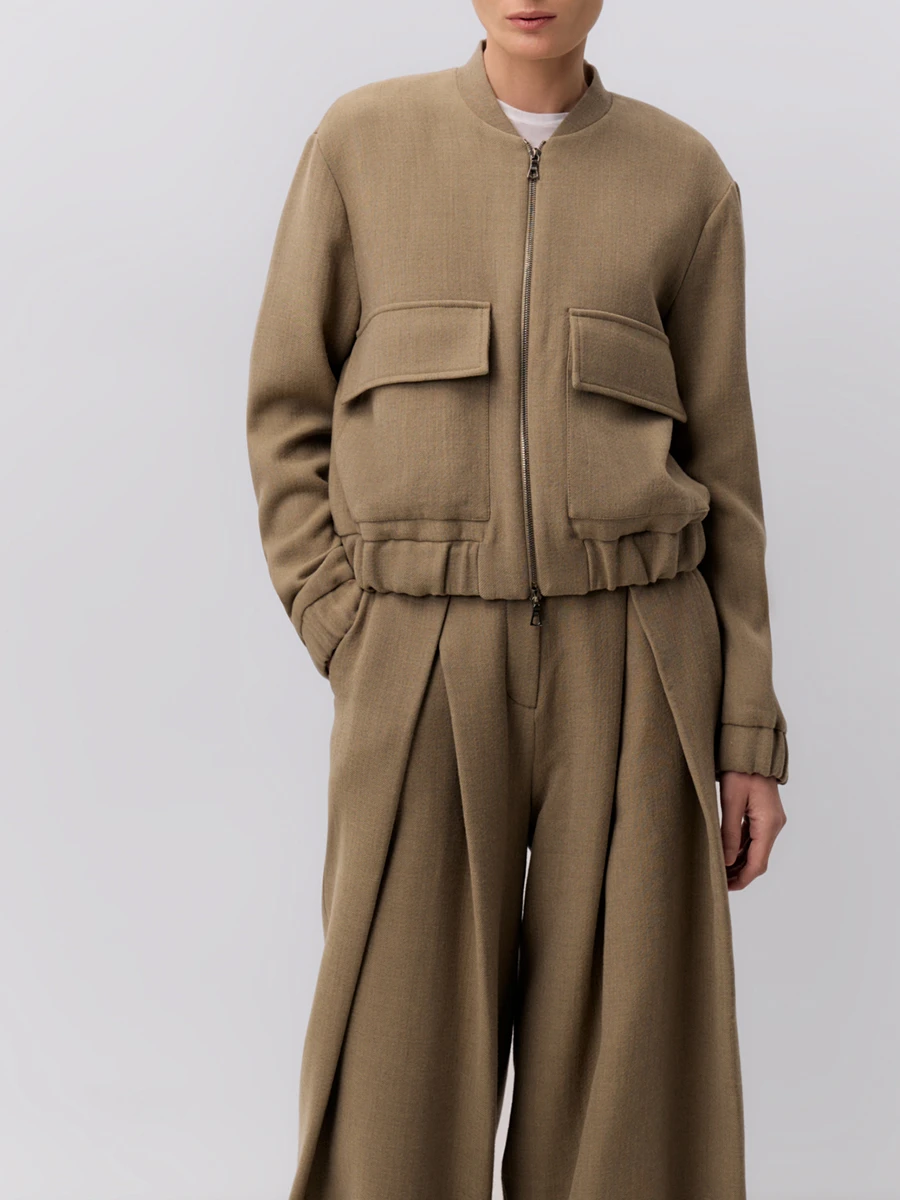 Бомбер шерстяной