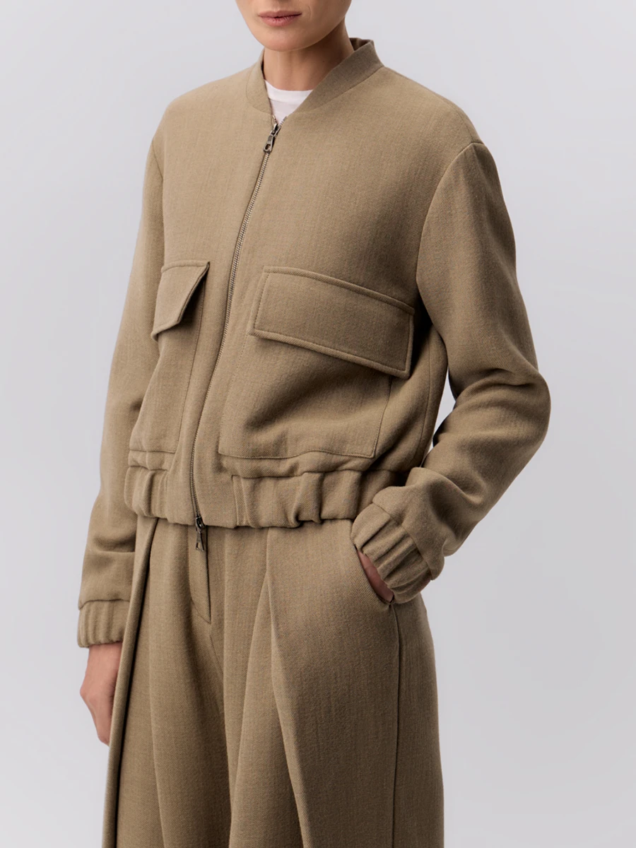 Бомбер шерстяной