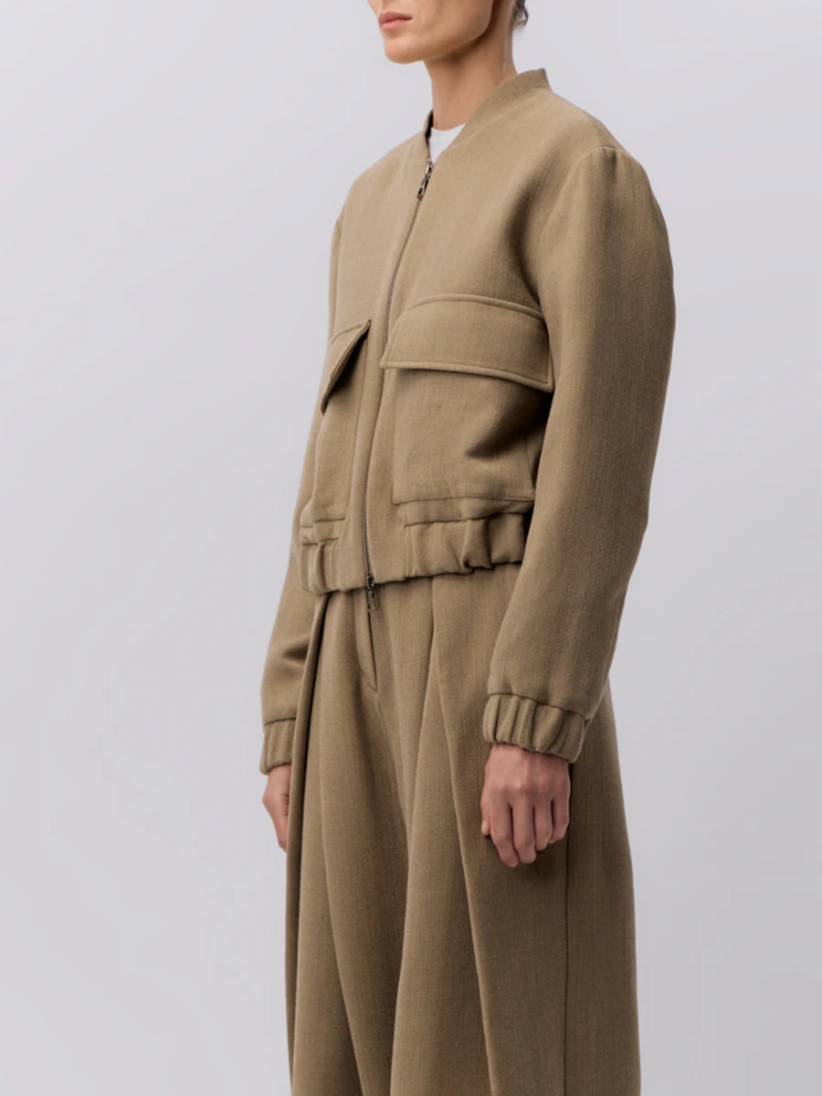 Бомбер шерстяной