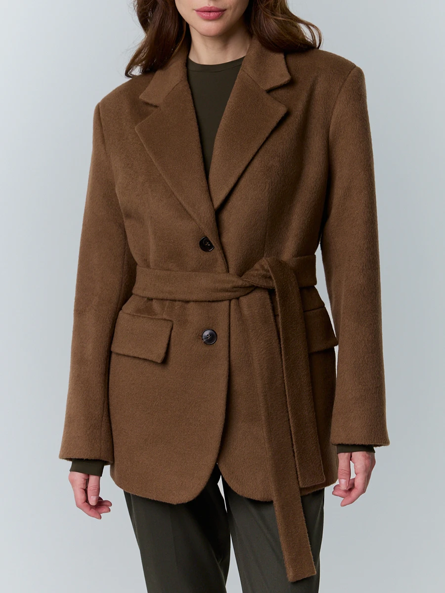 Полупальто из шерсти альпака