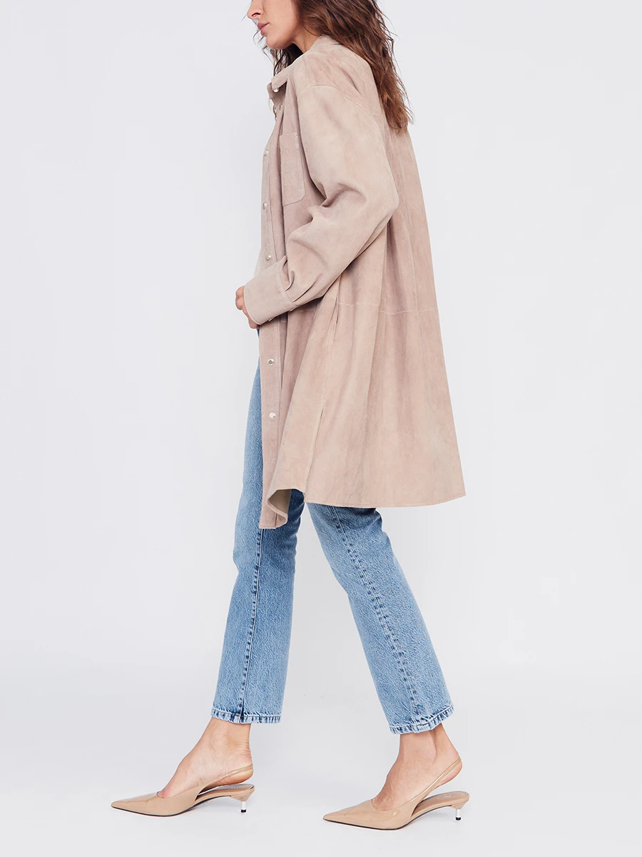 Рубашка замшевая