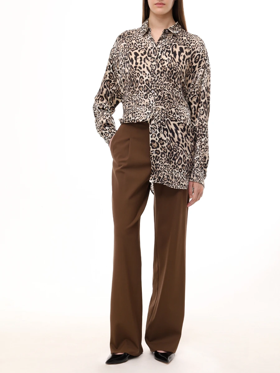 Блуза из хлопка и шелка