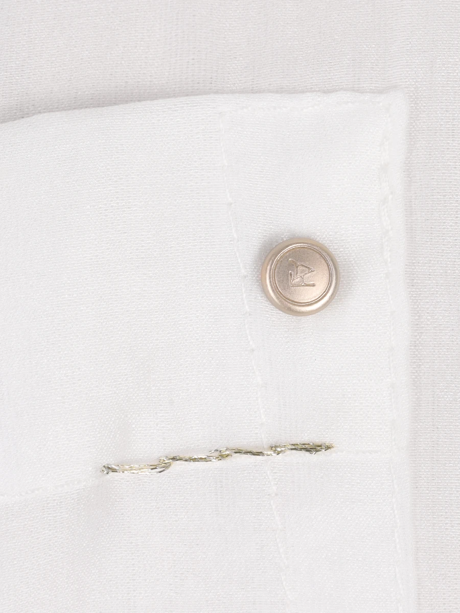 Блуза из хлопка и тенселя