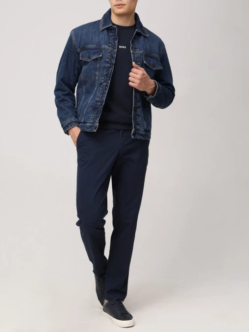 Брюки Slim Fit хлопковые BOSS