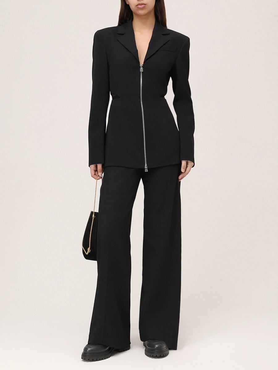 Брюки однотонные