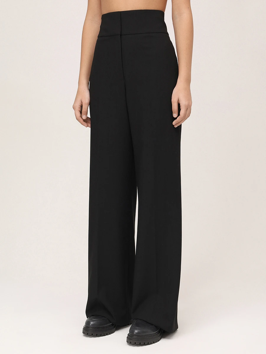 Брюки однотонные